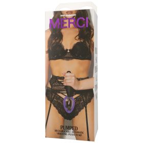 Merci Pumped  Rechargeable Automatic Vibrating Pussy Pump  Black