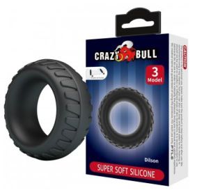 Dilson  Cockring Super Soft Silicone  Black