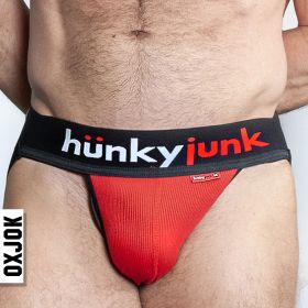 Hunker Comfy Pouch Slider Strap Jock Red Hot Small