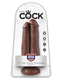 King Cock 7" Two Cocks One Hole