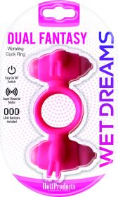 Wet Dreams Dual Fantasy Cock Ring With Turbo Motors