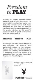 Playboy Pleasure Euphoria  Vibrator  Opal