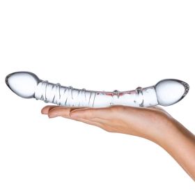 Double Trouble Glass Dildo