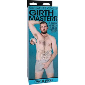 Signature Cocks Girthmasterr  8.5" With Removable Vac U Lock Suction Cup  Vanilla