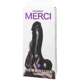 Merci the Perfect Cock 7.5 Inch  With Removable Vac U Lock Suction Cup  Black
