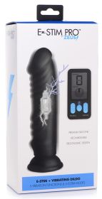 E Stim and Vibrating Dildo With Remote