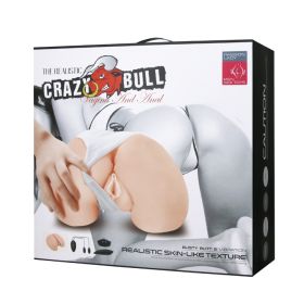 Crazy Bull the Realistic Skin Like Texture Vagina and Anal Masturbator Busty Butt and Vibration