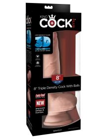 King Cock Plus Triple Density 8 Inch Cock With Balls