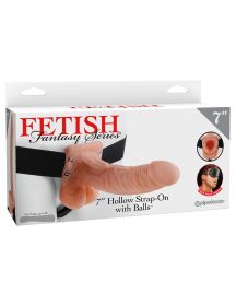 Fetish Fantasy Series 7 Inch Hollow Strap on With Balls