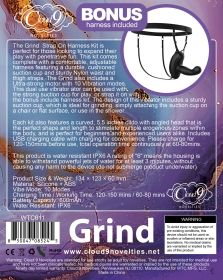 Cloud 9 Grind Insertable Vibe Suction Cup and Harness