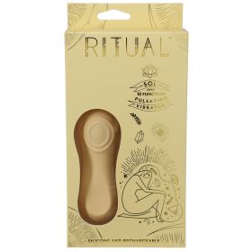 Ritual  Sol  Rechargeable Silicone Pulsating Vibe  Yellow