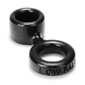 Low Ball Cock Ring With Attached Ball Stretcher