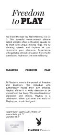 Playboy Pleasure Hop to It  Rabbit Vibrator  Dark Purple
