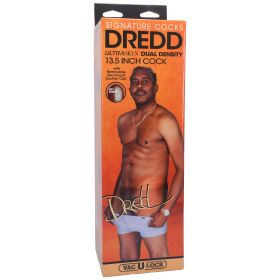 Signature Cocks Dredd  13.5 Inch Ultraskyn Cock With Removable Vac U Lock Suction Cup  Chocolate