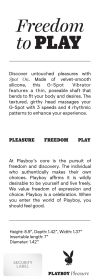 Playboy Pleasure Spot on G Spot Vibrator  Dark Purple