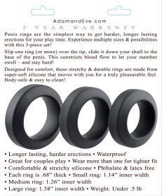 Adam's 3 Piece Penis Ring Set