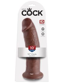 King Cock 10 Inch Cock Brown