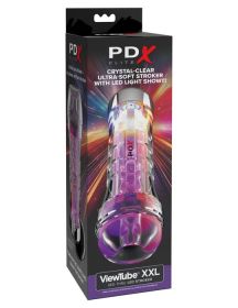 Pdx Elite Viewtube XXL See Thru Ez Grip Led Stroker