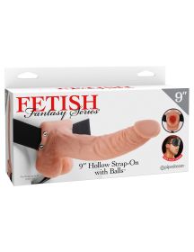 Fetish Fantasy Series 9 Inch Hollow Strap on With Balls