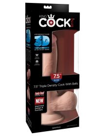 King Cock Plus Triple Density 7.5 Inch Cock With Balls