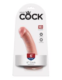 King Cock 6 Inch Cock (Option: Flesh)