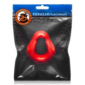 Hung Padded Cockring Oxballs (Option: Red)