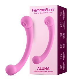 Aluna Dual Stimulating Arc Vibrator (Option: Pink)