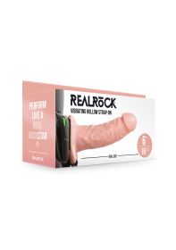 Vibrating Hollow Strapon Without Balls 6 Inch Balls 6 Inch (Option: Flesh)