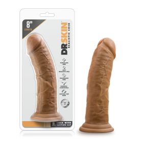 Dr. Skin 8 Inch Cock With Suction Cup (Option: Mocha)
