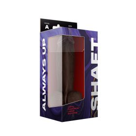 Shaft Model a 8.5 Inch Liquid Silicone Dong With Balls (Option: Mahogany)