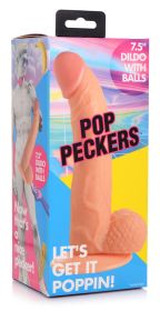 Pop Pecker 7.5 Inch Dildo With Balls (Option: Light)