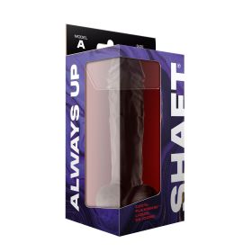 Shaft Model a 10.5 Inch Liquid Silicone Dong With Balls (Option: Mahogany)