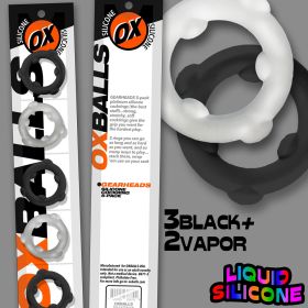Gearheads 5 Pack Spinner Rings (Option: Black Vapor)