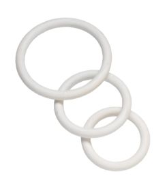 Nitrile Cock Ring Set (Option: White)