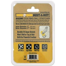 Bust a Nut Cock Ring (Option: Yellow)