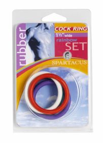 Rubber C Ring Set (Option: 1.5 Inches  Rainbow)