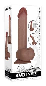 Flexskin Poseable Dildo (Option: 7.75 Inch  Dark)