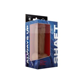 Shaft Model C 7.5 Inch Liquid Silicone Dong With Balls (Option: Oak)