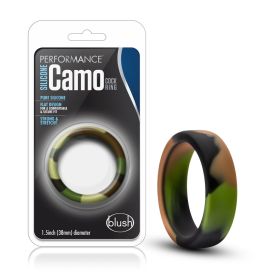 Performance Silicone Camo Cock Ring (Option: Green Camoflauge)