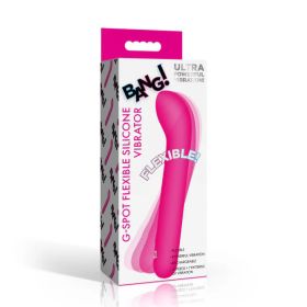 G Spot Flexible Silicone Vibrator (Option: Pink)