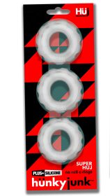 Super Huj 3Pack Cockrings (Option: Clear Ice)