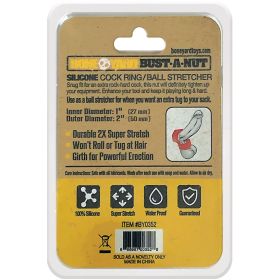 Bust a Nut Cock Ring (Option: Red)