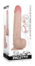 Flexskin Poseable Dildo (Option: 9 Inch  Light)