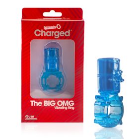 Big Omg Vibrating Ring (Option: Blue  6 Count Box)