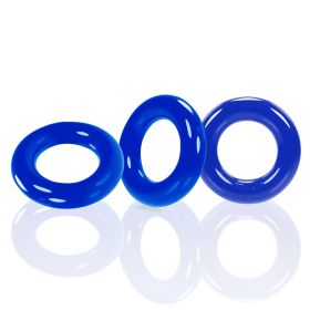 Willy Rings 3 Pack Cockrings (Option: Police Blue)