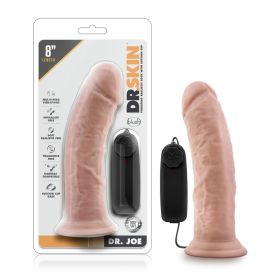 Dr. Skin Dr. Joe 8 Inch Vibrating Cock With Suction Cup (Option: Vanilla)