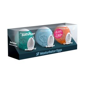 3 Pc Set Masturbator Egg (Option: Naughty  Savage  Crunchy)