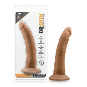 Dr. Skin 7 Inch Cock With Suction Cup (Option: Mocha)