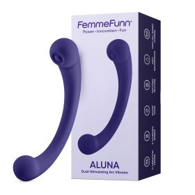 Aluna Dual Stimulating Arc Vibrator (Option: Dark Purple)
