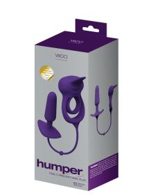 Humper Rechargeable Dual C Ring With Anal Plug (Option: Purple)